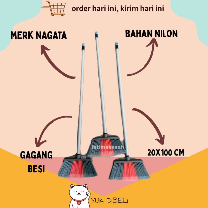 NEW ITEM!! NAGATA - SAPU LANTAI NAGATA / SAPU NILON TERBAIK