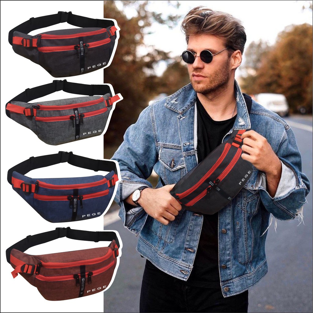 Tas Pinggang Waistbag Selempang Kasual Distro Keren - PG - 8871