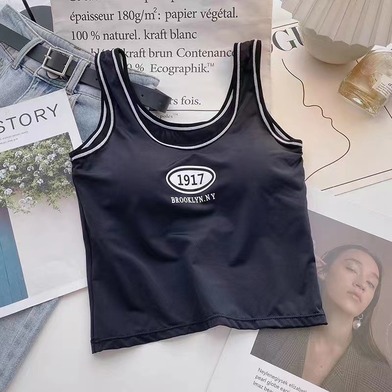 GO! BR737 TANKTOP 1917 BRA GYM BRA OLAHRAGA PUSH UP WANITA TANPA KAWAT ELASTIS SEXY