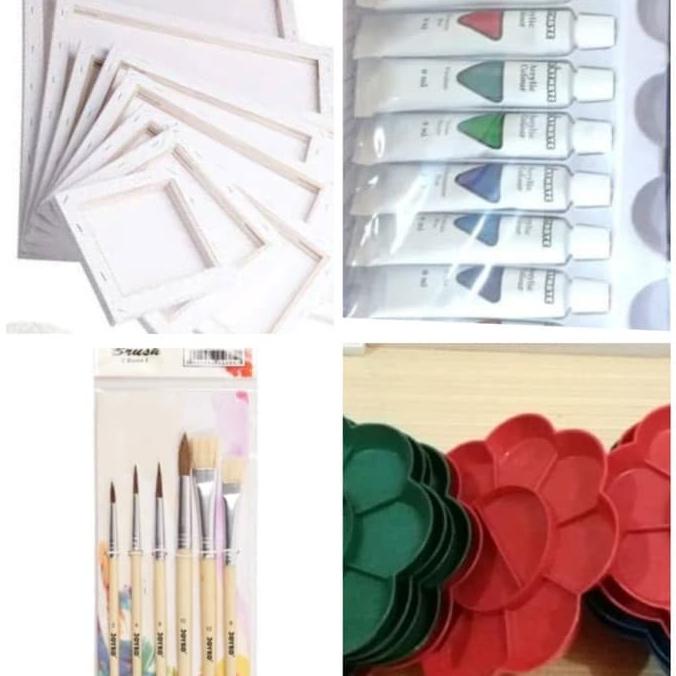 

BISA COD Paket Lukis (kanvas 20x20,palet,kuas,cat akrilik)/CAT AKRILIK SET/CAT AKRILIK SET 24 WARNA/CAT AKRILIK PASTEL/CAT AIR/CAT AIR LUKIS SET/CAT AIR GIOTTO/KUAS LUKIS 1 SET/KUAS LUKIS KECIL/KUAS LUKIS LENGKAP/KANVAS LUKIS/KANVAS LUKIS SKETSA/KANVAS
