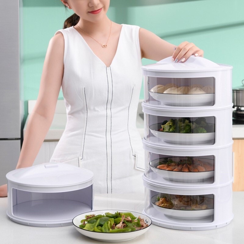 Tudung Saji susun bertingkat / tempat lauk bertingkat / tempat makan susun / food container