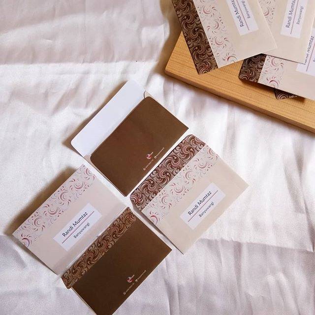 Amplop Nikahan Cokelat Custom