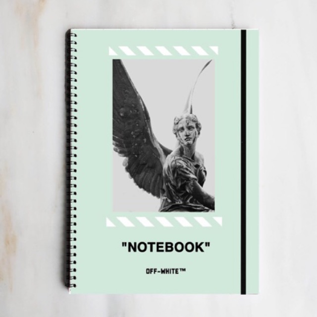 

OFFWHITE ANGEL Spiral Ruled Notebook Diary Journal Office School Supplies Buku Tulis