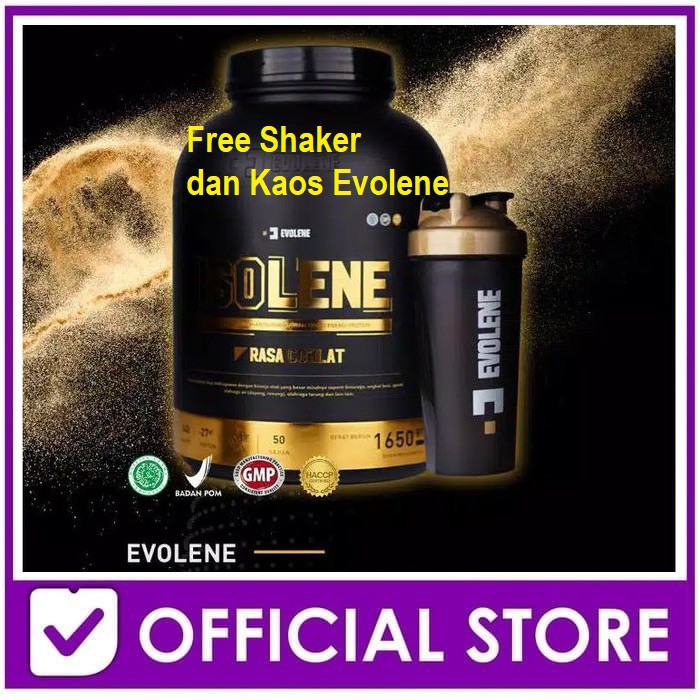 Evolene Isolane 50 Sachet 1650 gram Free Shaker - Whey Protein Isolate