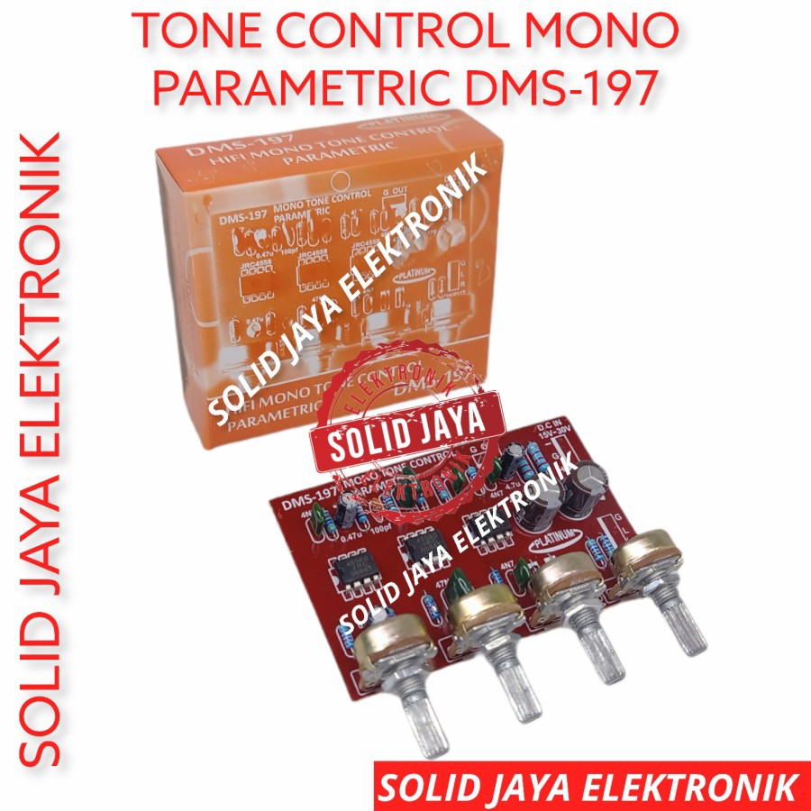 KIT TONE CONTROL MONO PARAMETRIC DMS197 HI FI  MIDLE TONE KONTROL PARAMETRIK VOKAL MIDLE MIDDLE TONE