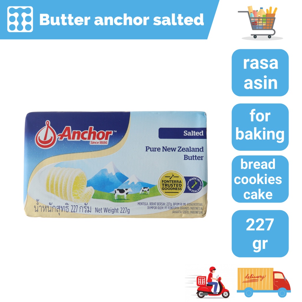 

Salted Butter Anchor Mentega Margarin Anchor 227 Gram