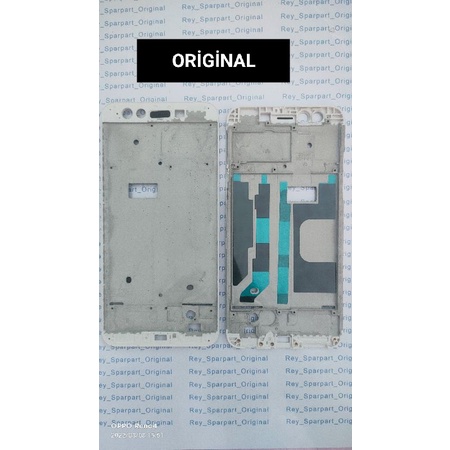 tulang middle frame dudukan LCD Oppo F3 ORİGİNAL warna putih