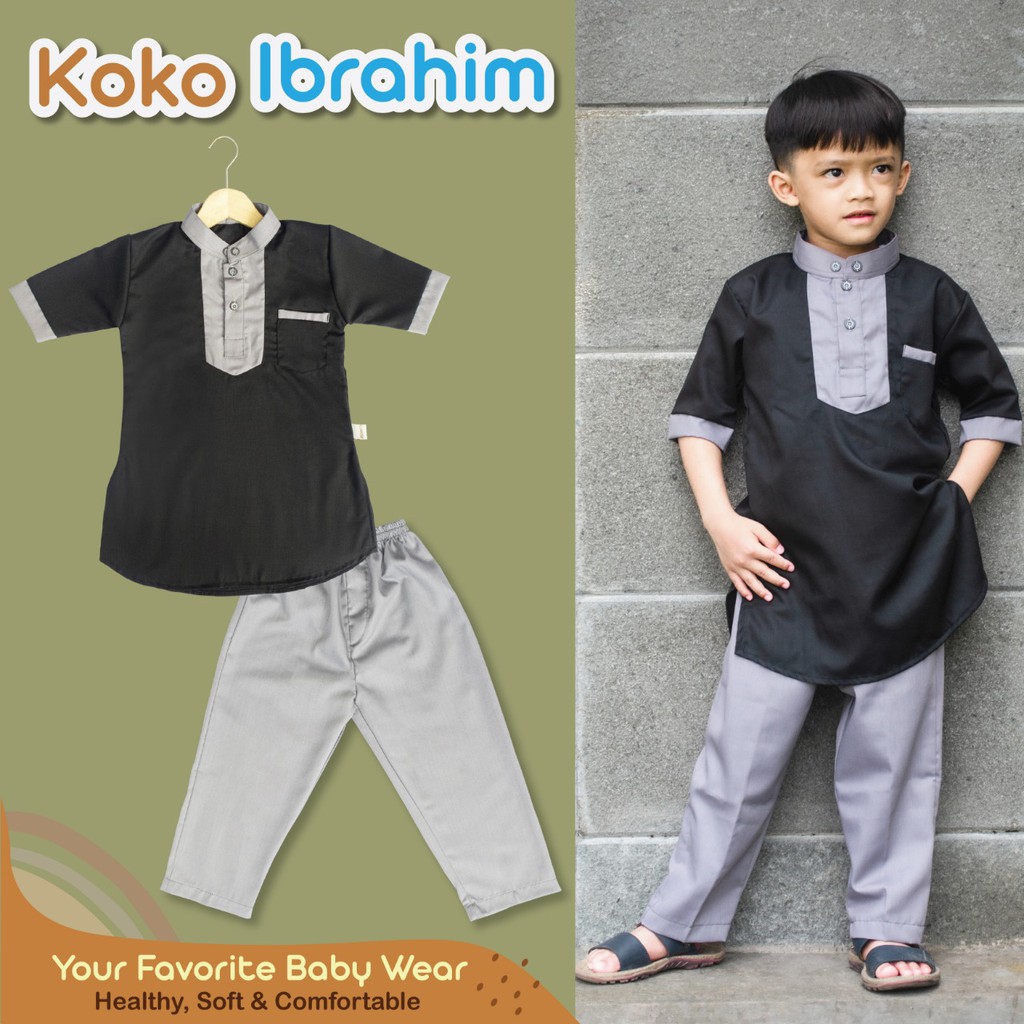 SETELAN BAJU KOKO ANAK LAKI MUSLIM TURKI USIA 1-10 TAHUN GAMIS ANAK COWOK Koko Turki