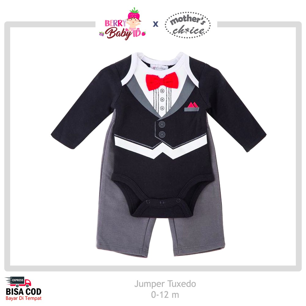 Mother's Choice Jumper Tuxedo Bayi Setelan Baju dan Celana Bayi MCH040 Berry Mart