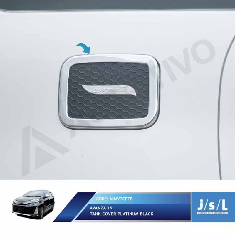 Tutup Tangki Bensin Avanza 2019 Tank Cover Platinum Chrome Black