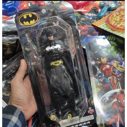 ROBOT BATMAN Nyala Lampu Mainan Anak No.16A-2 /Action Figure Pajangan Karakter Superhero