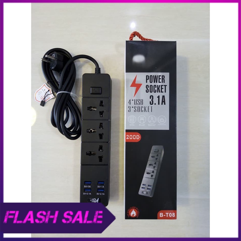 stop kontak port usb charger colokan listrik power socket B T08