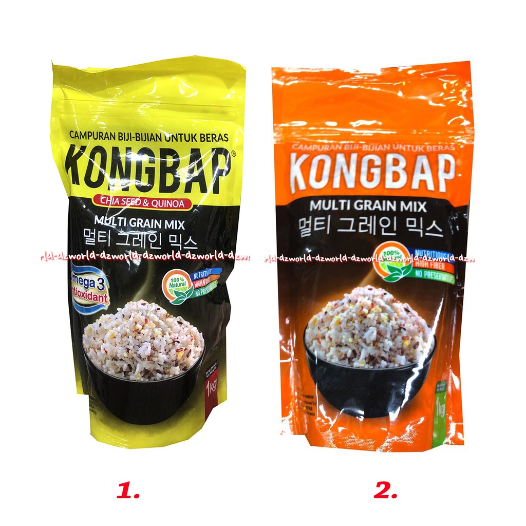 

Kongbap Multigrain mixn Chia Seed Quinoa Beras Kongbap Campur BijiBijian 1 Kg