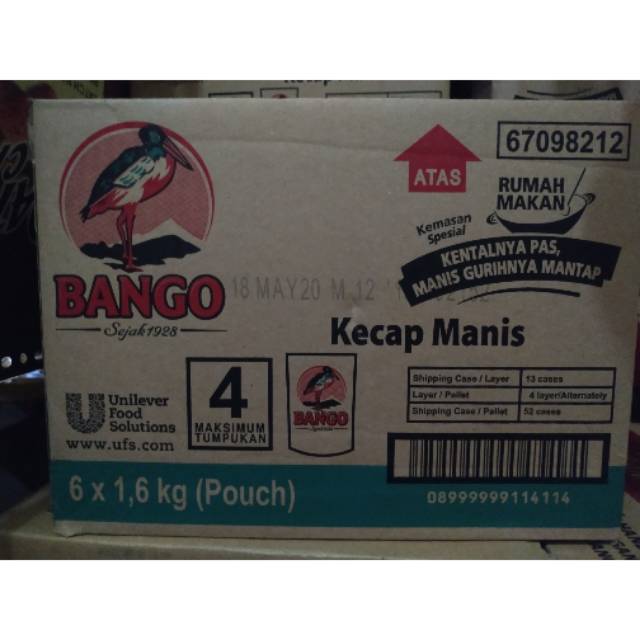 KECAP BANGO 1,525G PER DUS