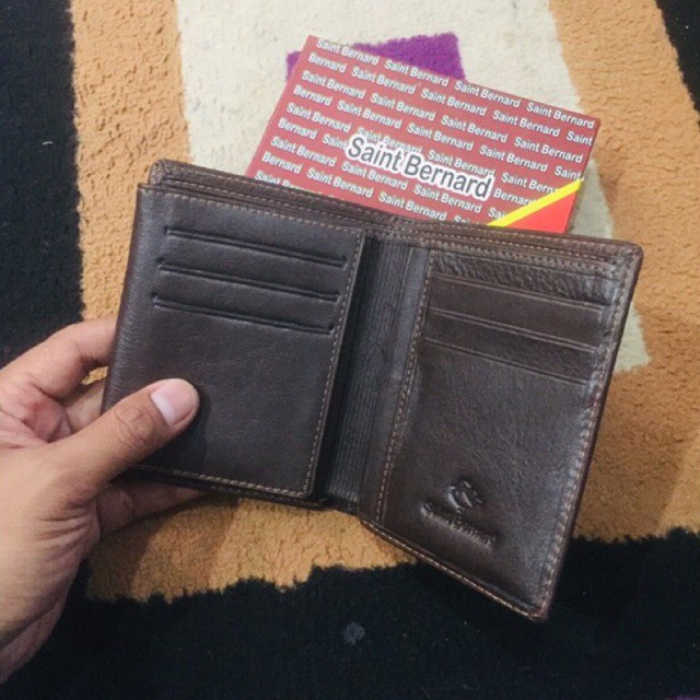 Dompet pria lipat buku bahan kulit asli banyak slot penyimpanan kartu #dompet #dompetkulit