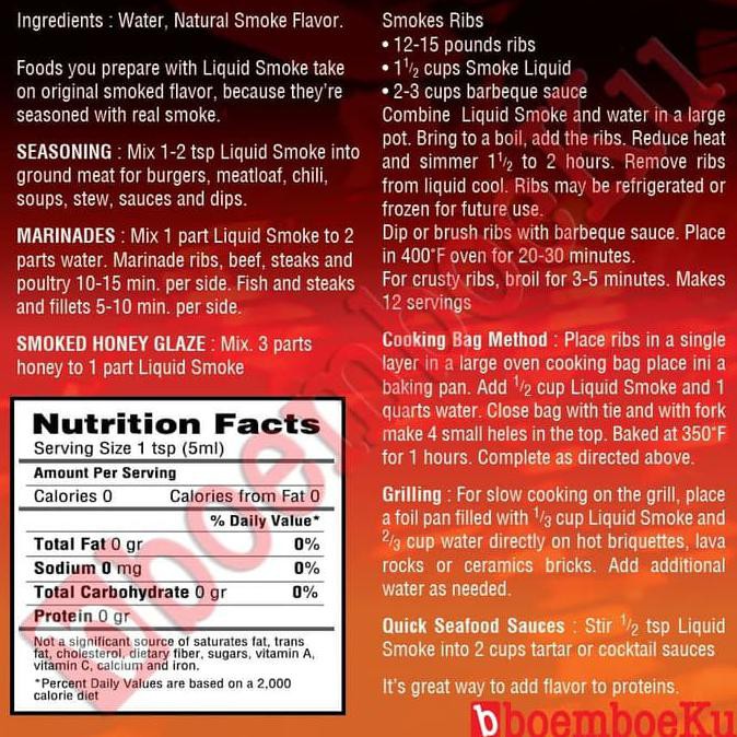 

31.87-Kue- Liquid Smoke Bumbu Bakar Perisa Perasa Bbq Asap Cair 1Kg - Nature -Terlengkap-Termurah-
