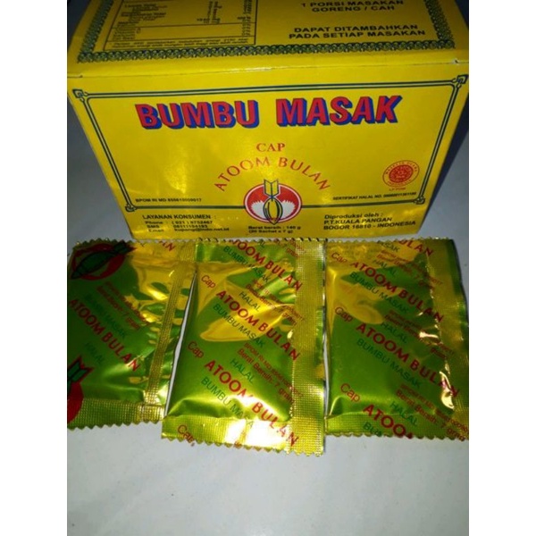 

terlaris bumbu masak cap atom bulan (kotak)