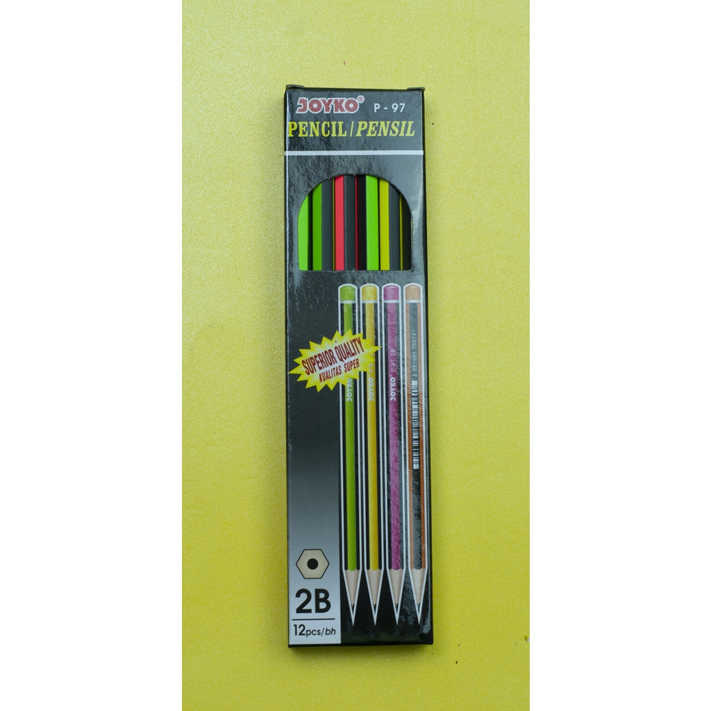 

PENSIL KAYU JOYKO P - 97 2B ( 1 BOX = 12 PCS )