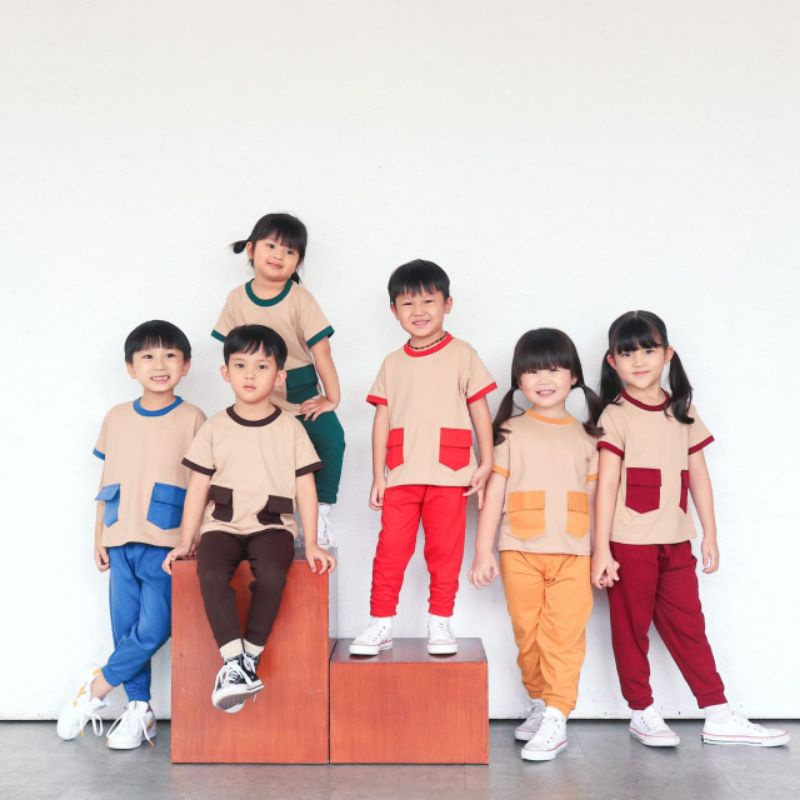 Setelan Nano Starkids 246810Y - Setelan Kaos Anak Bahan Kaos Combed 30S