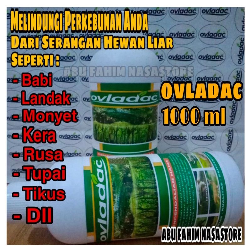 OVLADAC 1000 ML (Racun Hama Babi, Landak, Monyet, Kera, Rusa, Tupai, Tikus / Pengendali Hama)