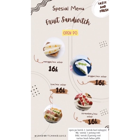 

Fruit sandwitch