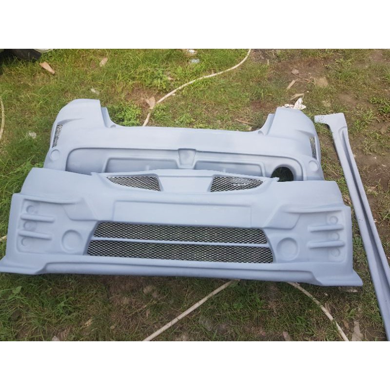 bodykit honda jazz mugen full bemper + aksesoris lampu