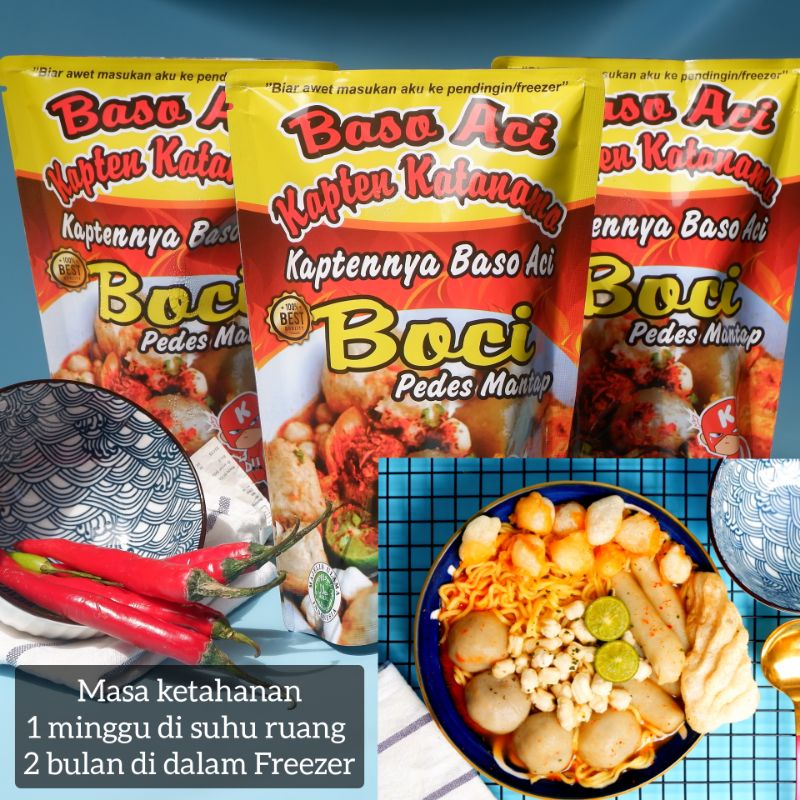 

Baso aci kapten (Boci) isi abon sapi Enak, gurih, segeeeer