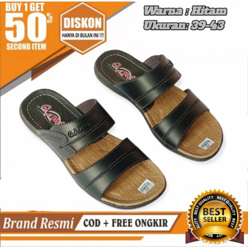 Sandal Selop Pria Kulit Kickers Terbaru Trendy Fashion