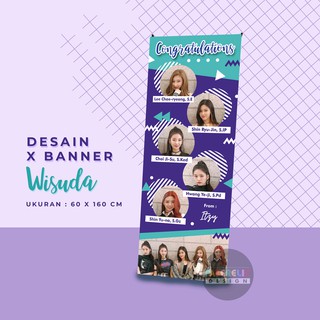 Banner Wisuda Kelompok, XBanner Wisuda, Spanduk Wisuda, Banner Sidang