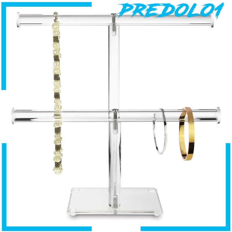 Jewelry Display Stand Holder Hanging 2 Tier for Rings Bracelet Earrings