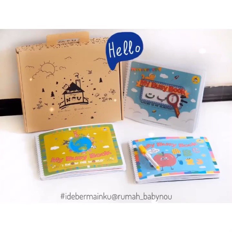 My Busy Book 2 "ABC/123" - Busy book batita - busy book anak - Activity Book