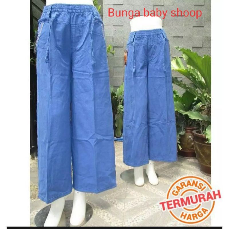 KULOT JEANS POLOS WANITA