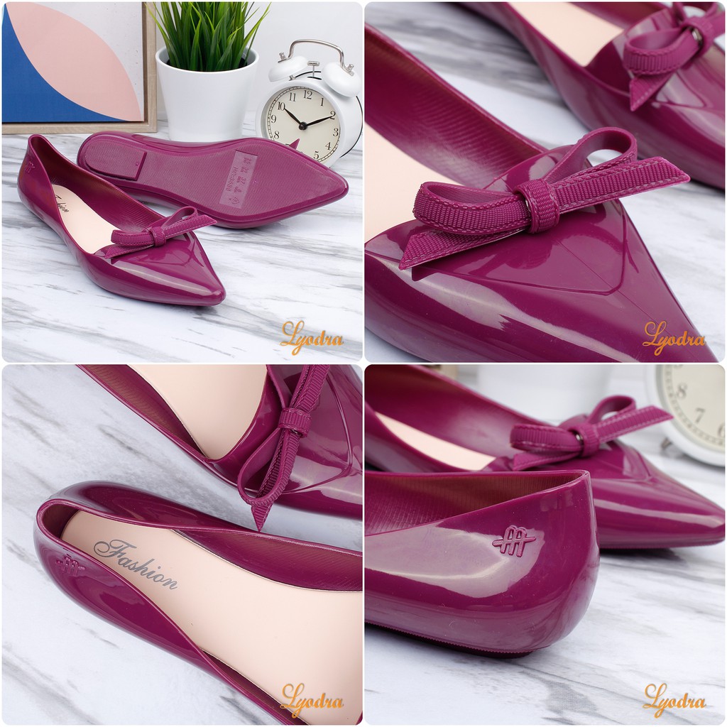 Lyodra Caroline Flat Jelly Shoes Import LDR911 Real Pict