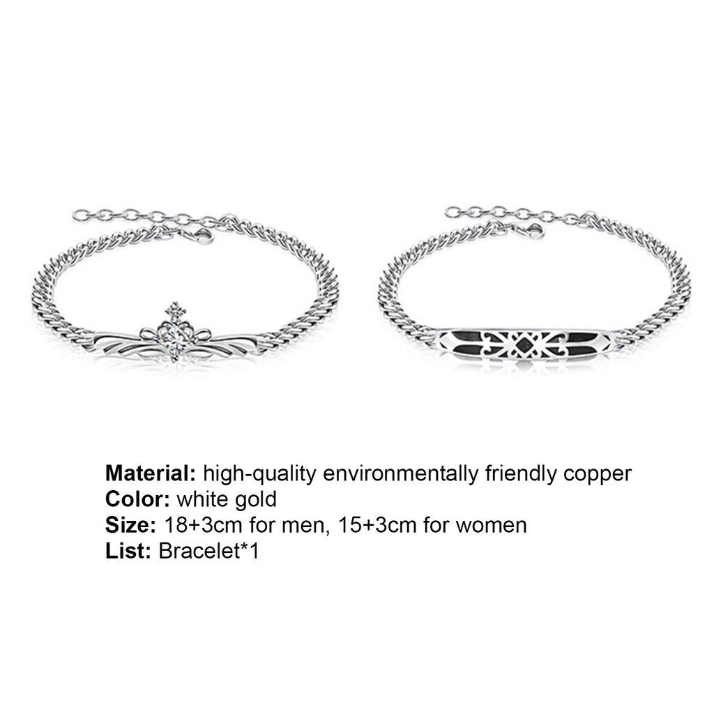 Hu Hu Hu Hu Hu Alat Bantu Pasang Kacamata♡ Gelang Pasangan Adjustable Bahan Tembaga Glossy Gaya Kasual Untuk Wanita