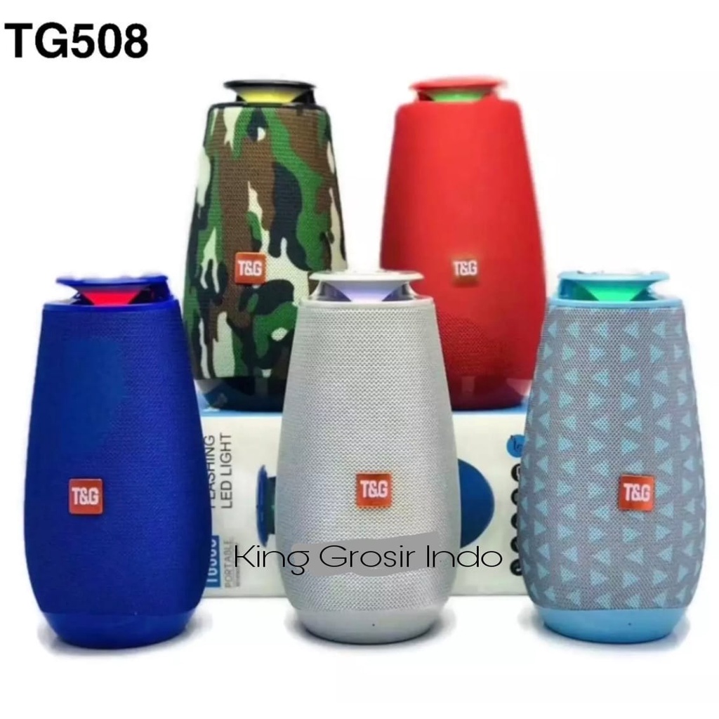 Speaker Bluetooth TG508 Portable Wireless Speaker TG 508 LED