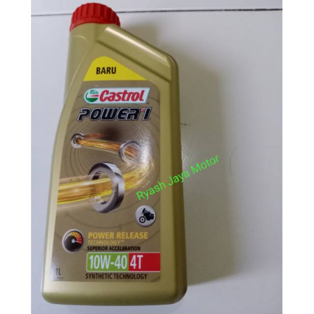 Oli castrol power 1 1 liter SAE 10-40W for Vixion/CBR 150R StreetFire/CBR 250R/CB 150R/Jupiter MX