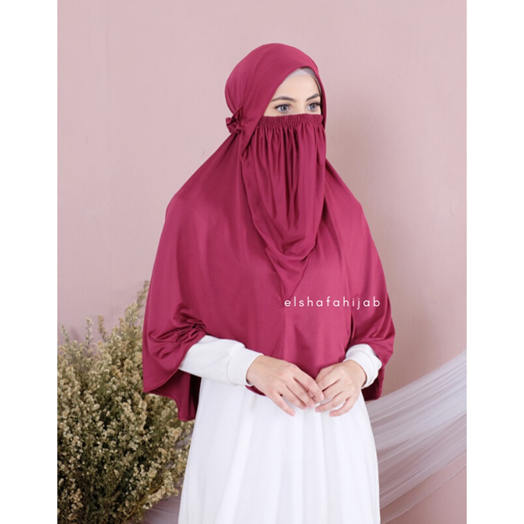 HIJAB INSTANT CADAR CECILE / HIJAB INSTAN CADAR JUMBO / HIJAB ANTI CORONA / JILBAB BERGO JERSEY MURAH