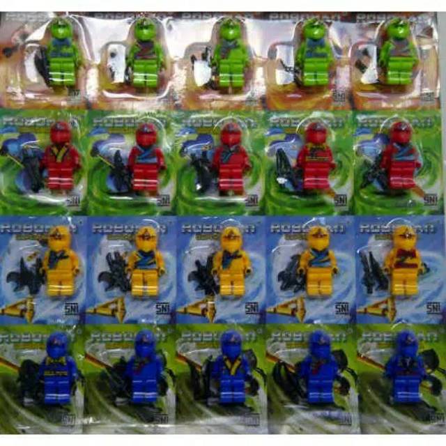 D2 Lego Ninja | Mainan Anak Lego | Edukasi Bongkar Pasang Robot Ninja