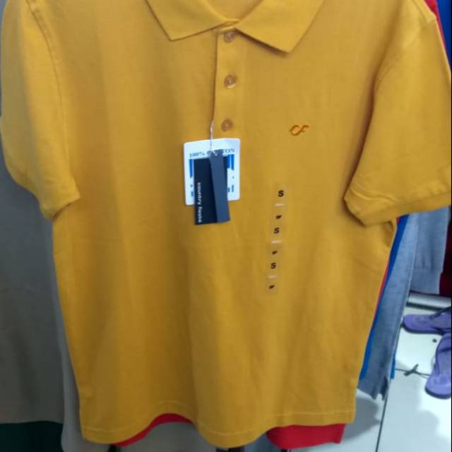 KAOS POLO SHIRT COUNTRY FIESTA LENGAN PENDEK WARNA KUNING