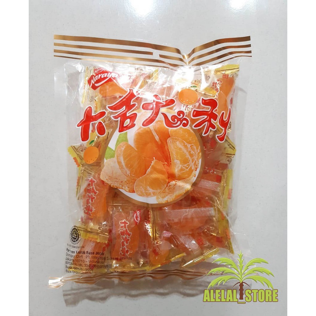 

Naraya Jelly Orange 1 Kg ( 2 Pcs ) / Jelly Jeruk / Permen Mandarin