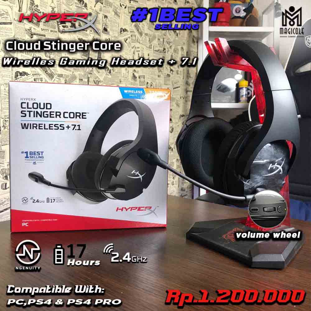 hyperx cloud stinger core wireless 7.1 gaming headset for pc
