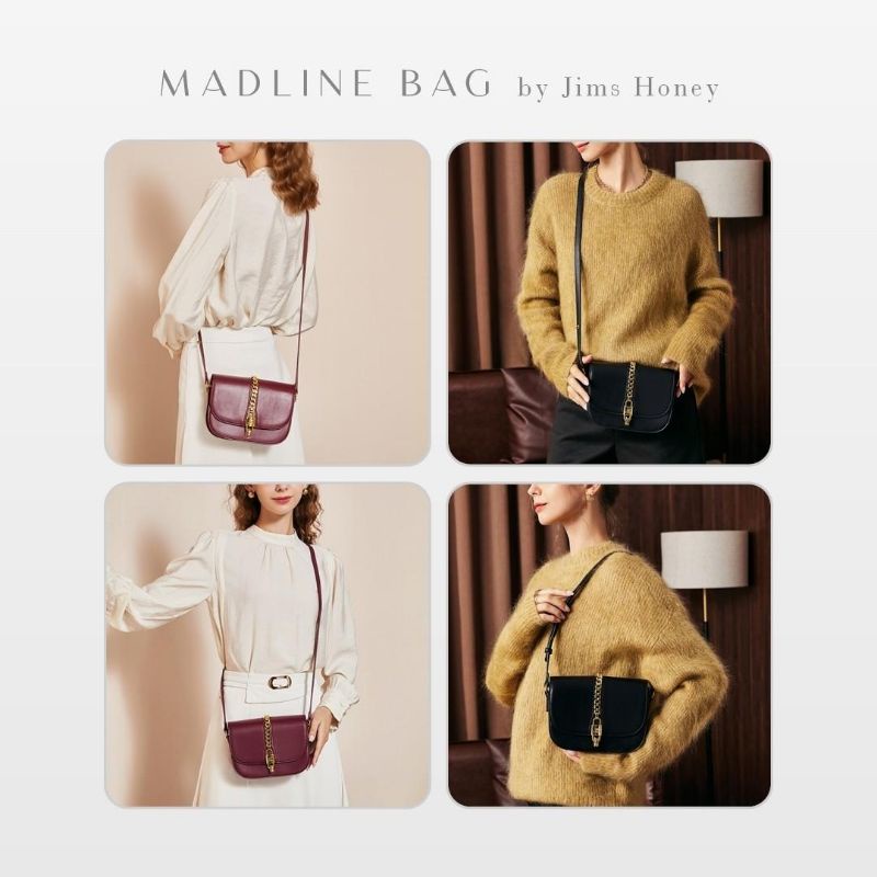 MADLINE BAG JIMS HONEY ORI TAS SELEMPANG WANITA JIMSHONEY FASHION CEWEK KOREA SLING HAND MURAH FREE BOX