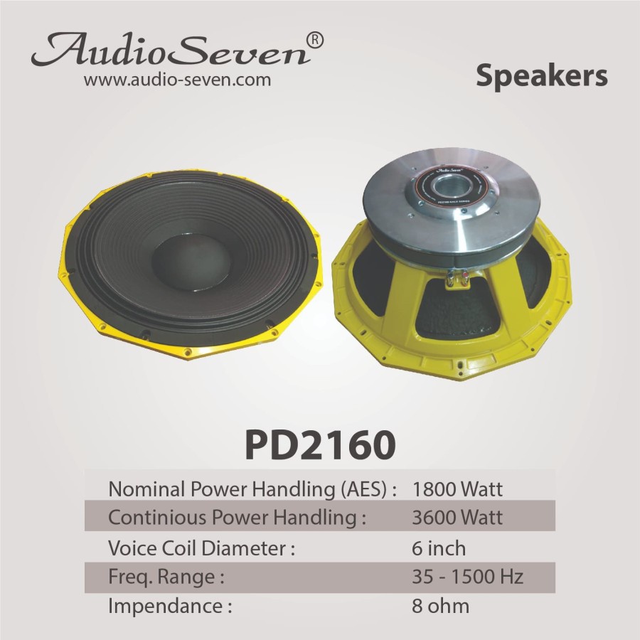 (PETI KAYU) speaker subwofer 21 inch audioseven PD 2160