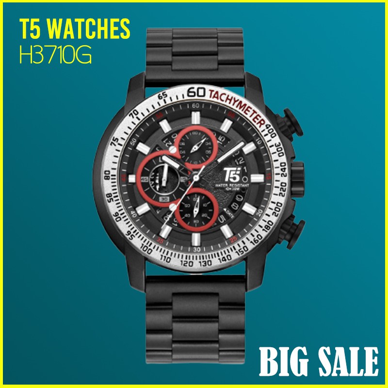 Jam Tangan T5 H3710G Original Chronograph