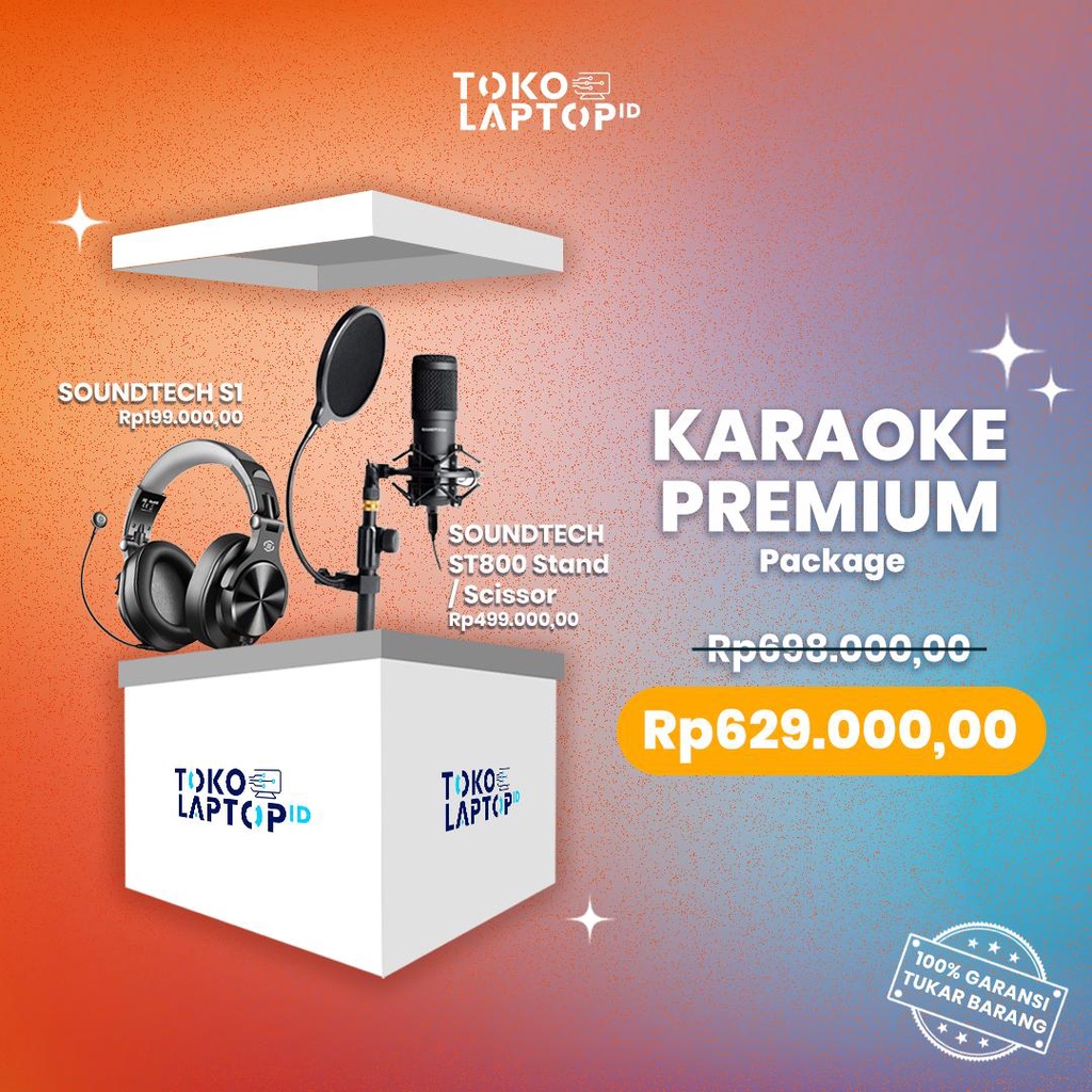 Paket Karaoke / Smule Untuk Dirumah Soundtech Kualitas Premium