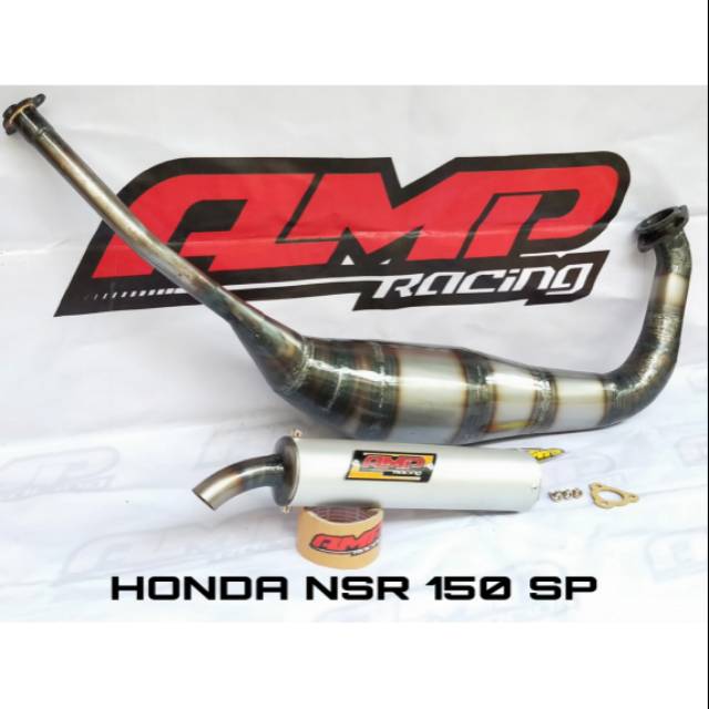 Knalpot NSR SP - Knalpot NSR SP plat karat AMP RACING ORIGINAL