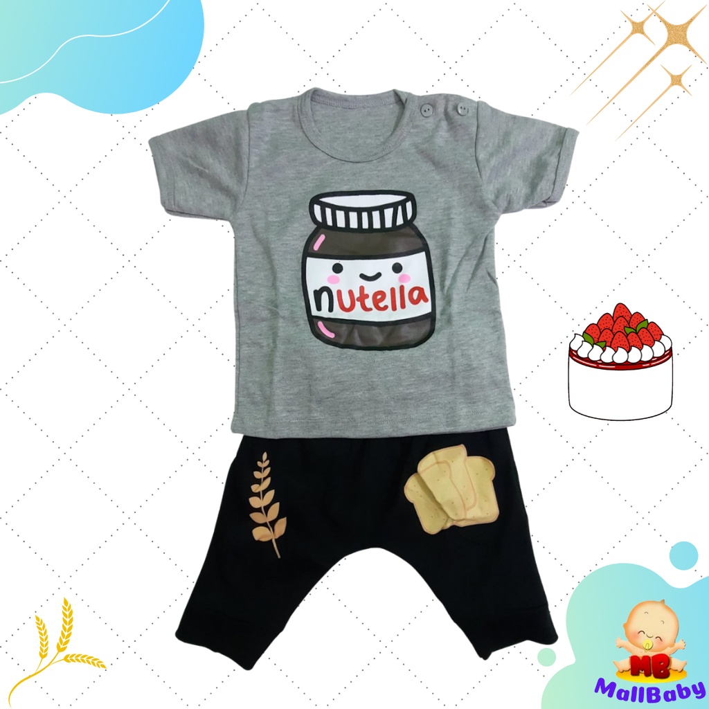 Baju Bayi Laki Laki 6-12 Bulan Setelan Bayi Laki Laki 1 Tahun Chocolate