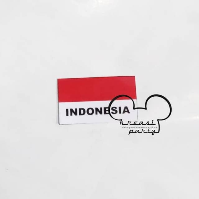 Stiker Pipi Merah Putih 1 Pcs/ Stiker Dirgahayu / Stiker HUT RI / Stiker Bendera