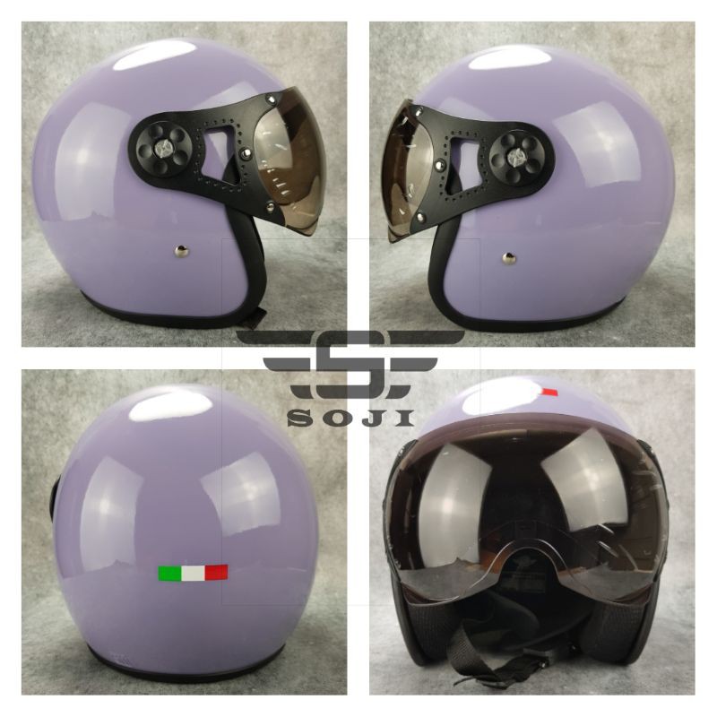 Helm Pilot Italy Soji ungu