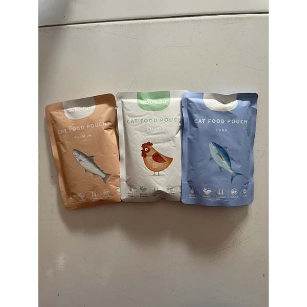 COUCOU CAT FOOD KITTEN ADULT POUCH MAKANAN ANAK KUCING DAN KUCING DEWASA